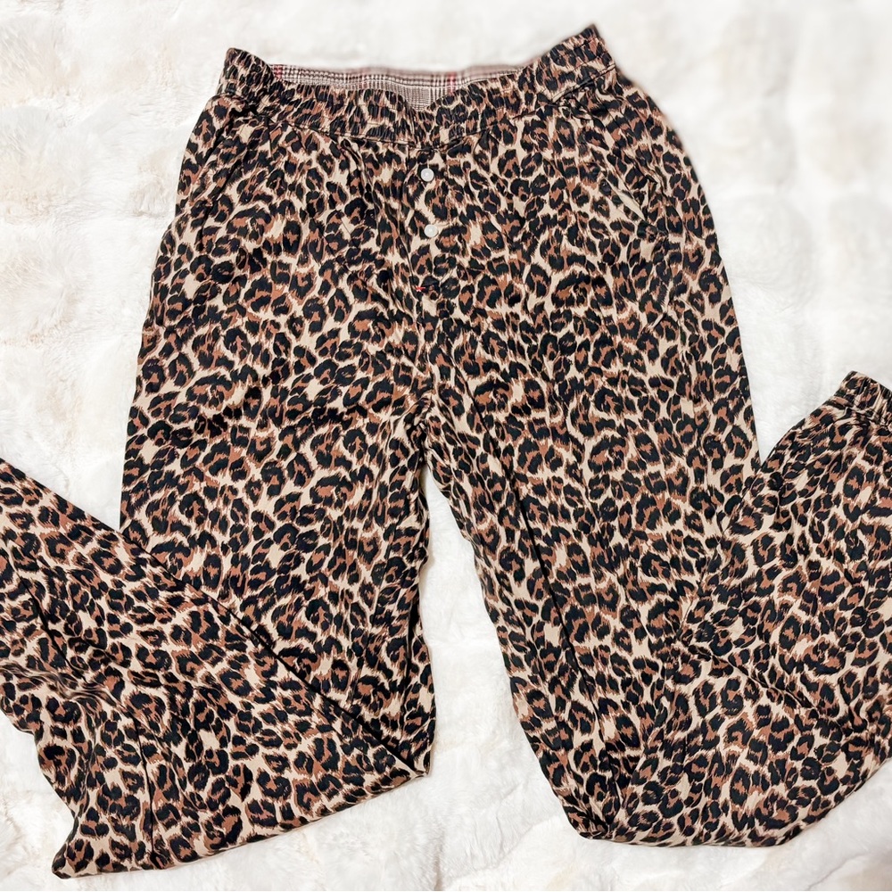 Aerie Leopard Casual Lounge Bottoms